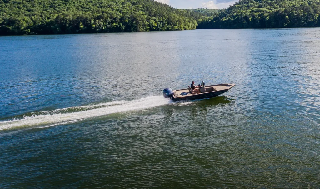 Bay Series boat on the water