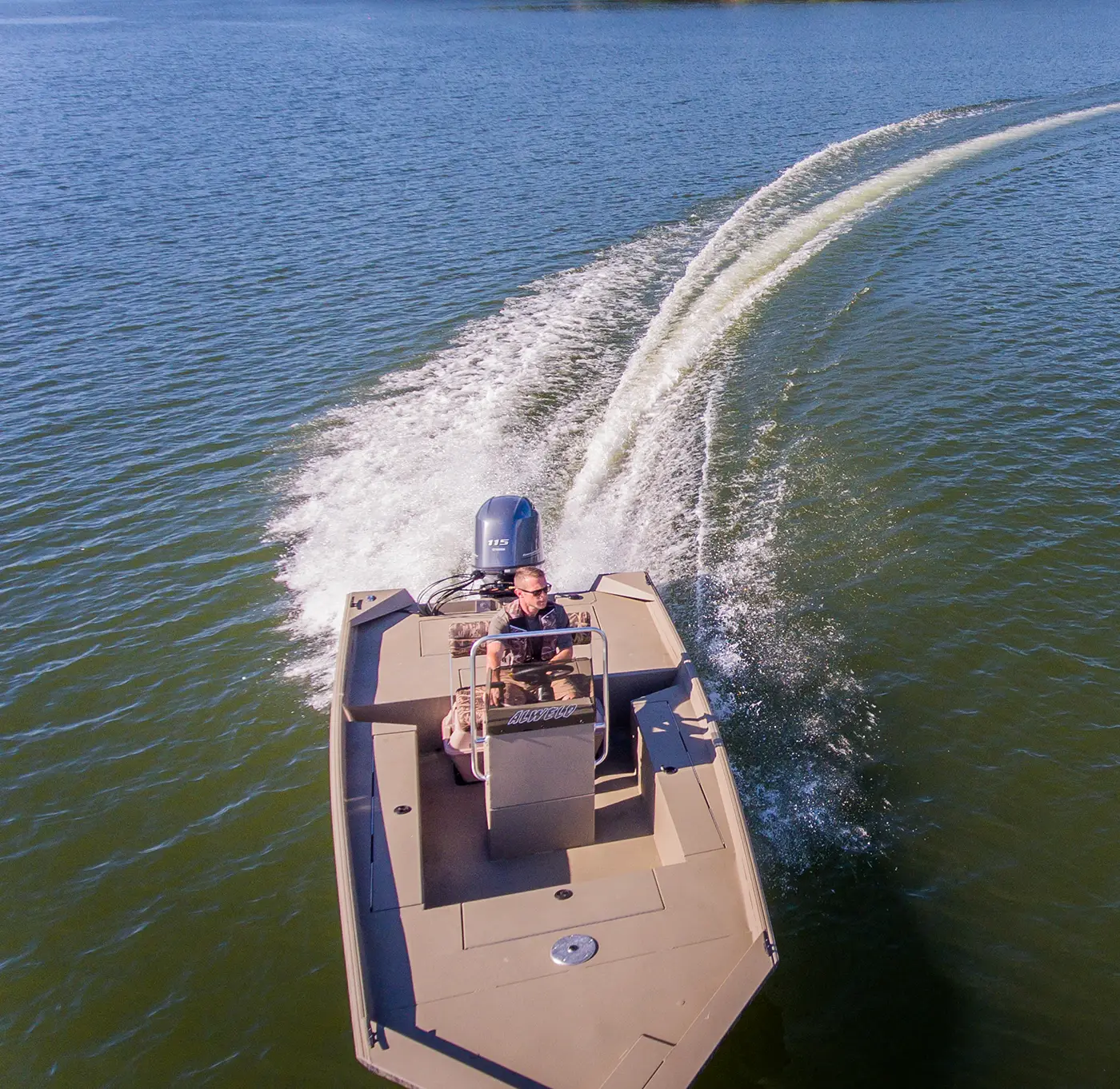 Bay Series boat on the water