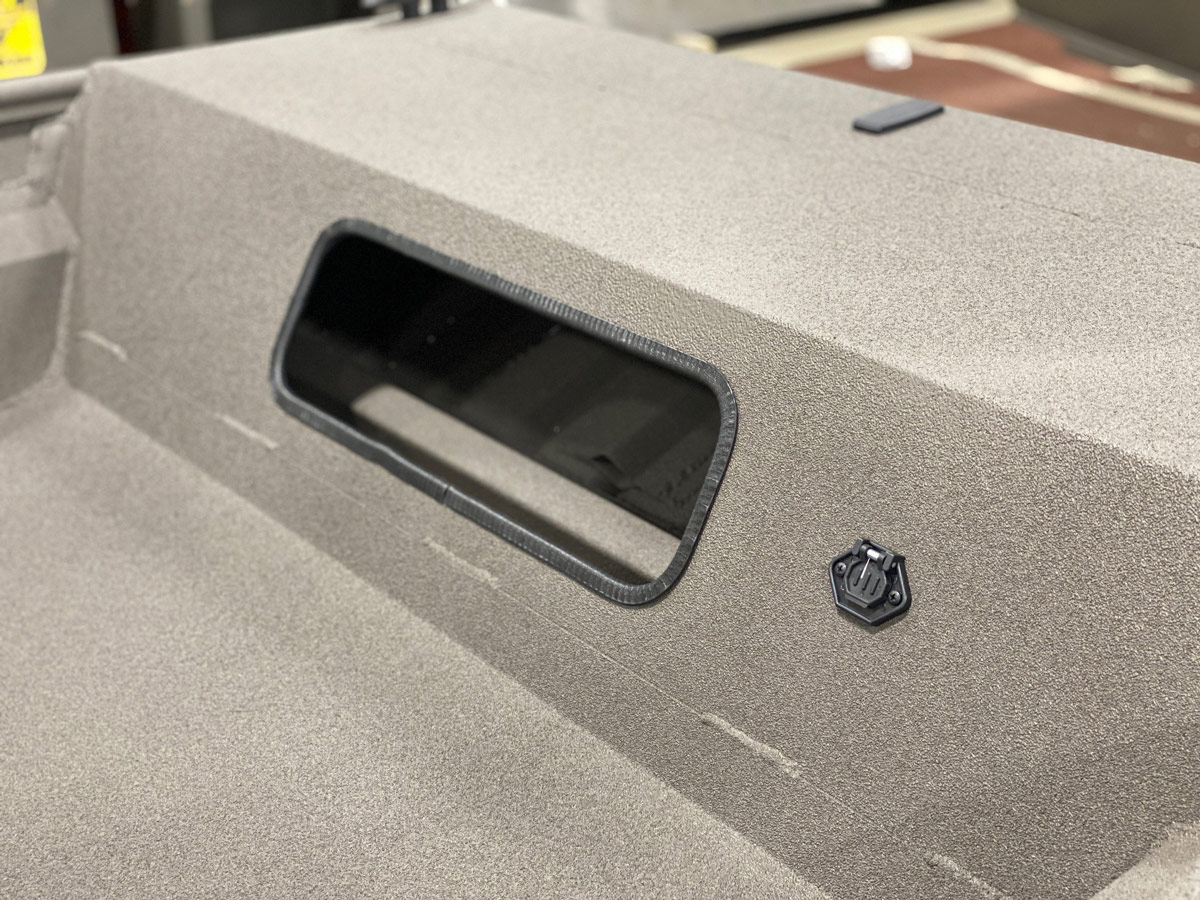 CJ Series front deck storage hole