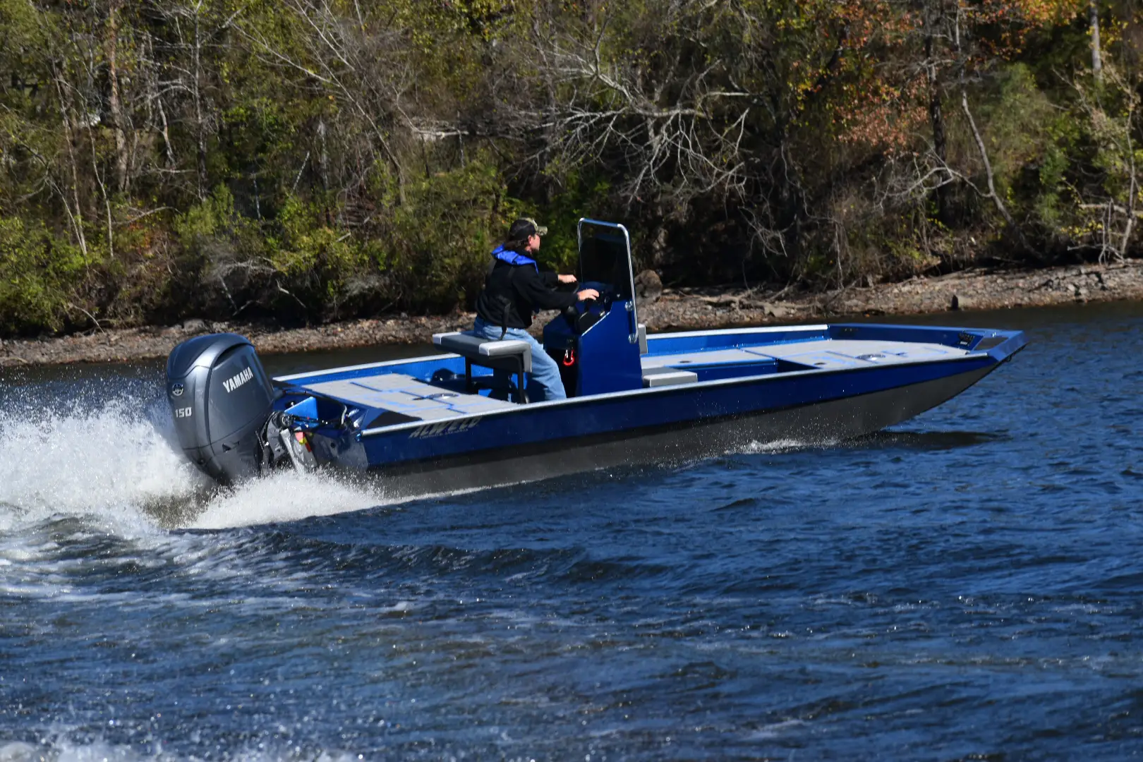 Vortex Series boat on the water