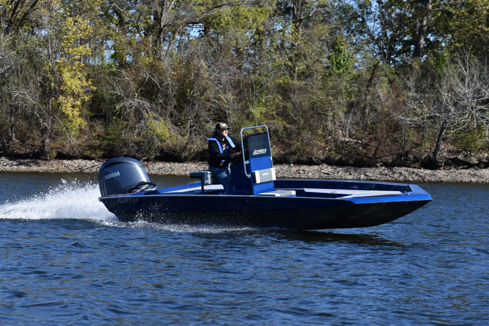 Vortex Series boat on the water
