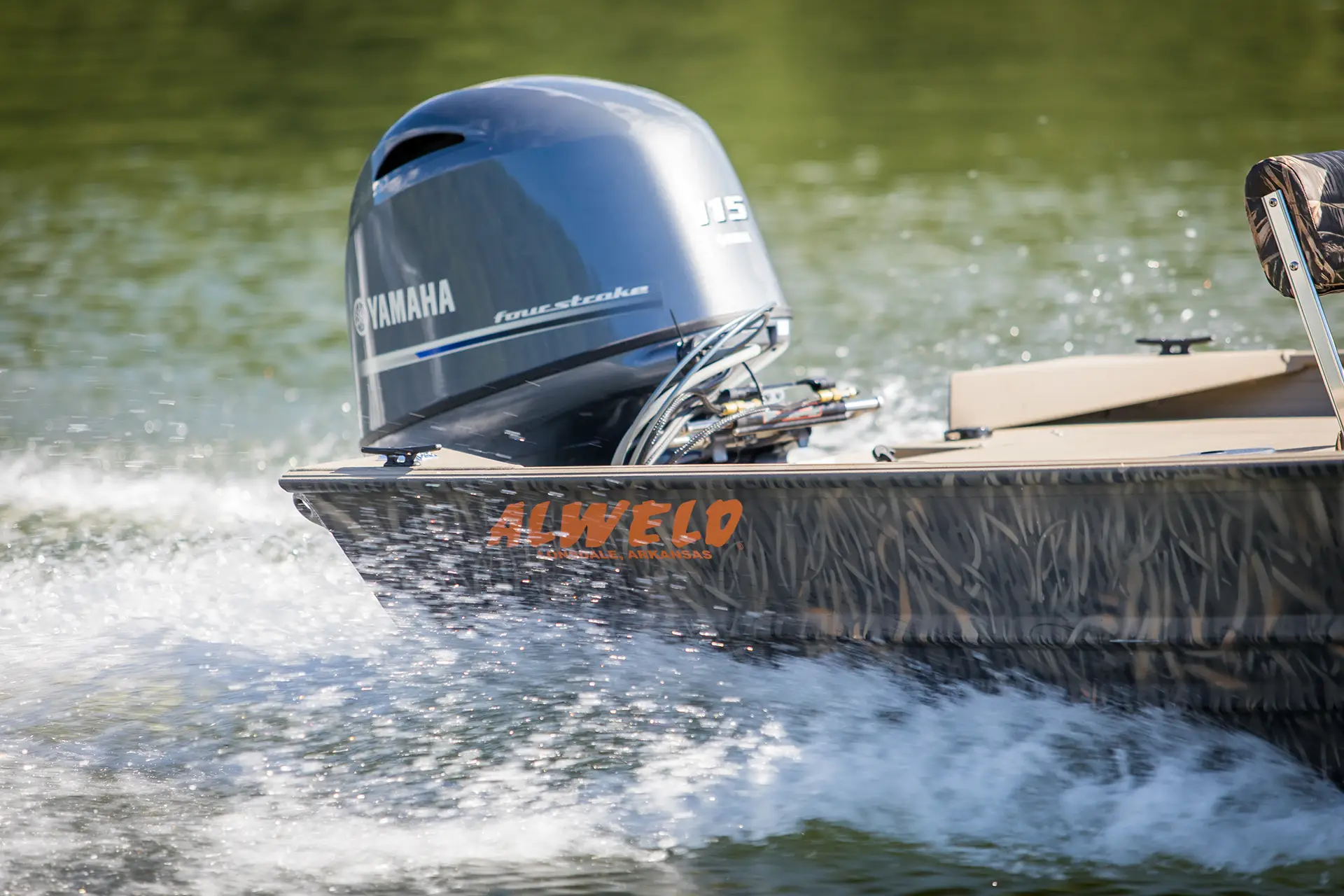 Alweld boat on the water